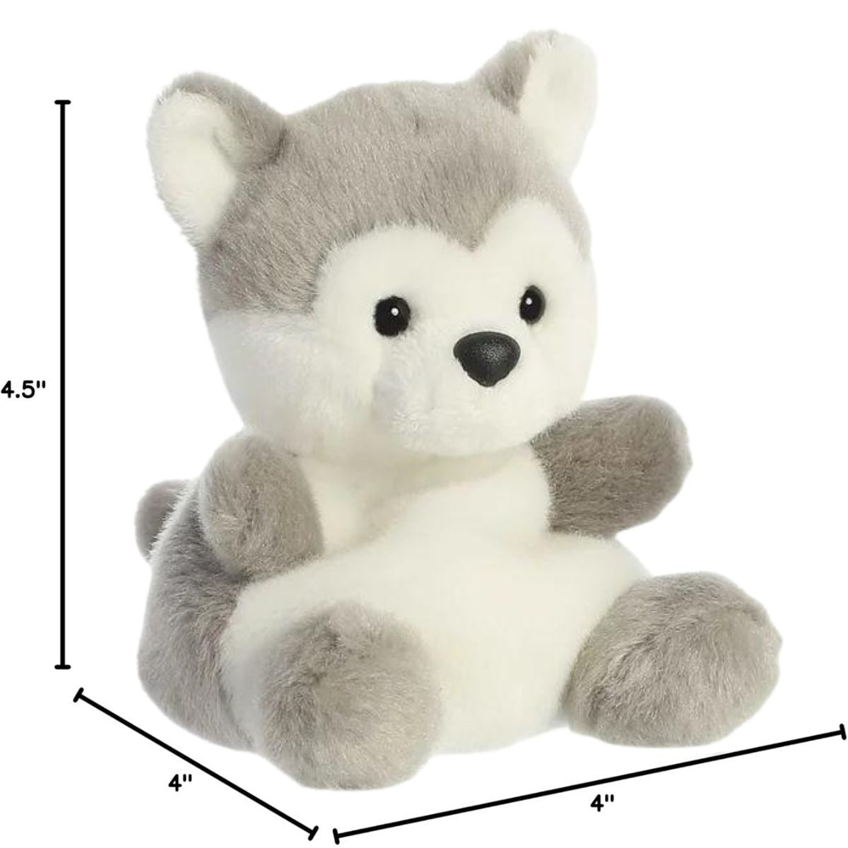 Aurora® Palm Pals™ Busky Husky™ 5 Inch Stuffed Animal Toy #1-005 Pet
