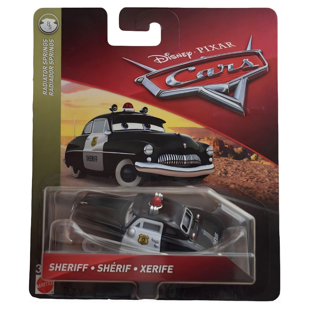 Disney Pixar Cars Character Sheriff Diecast Car, Scale 1:55