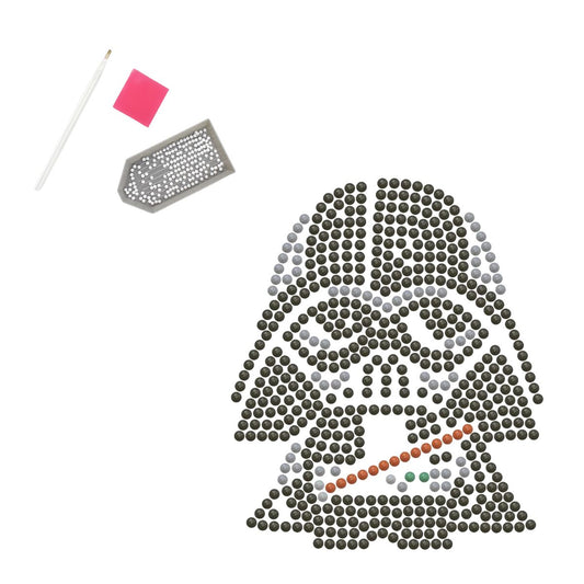 DIAMOND DOTZ Diamond Painting 7" Zipper Pouch Activity Kit, Star Wars Darth Vader