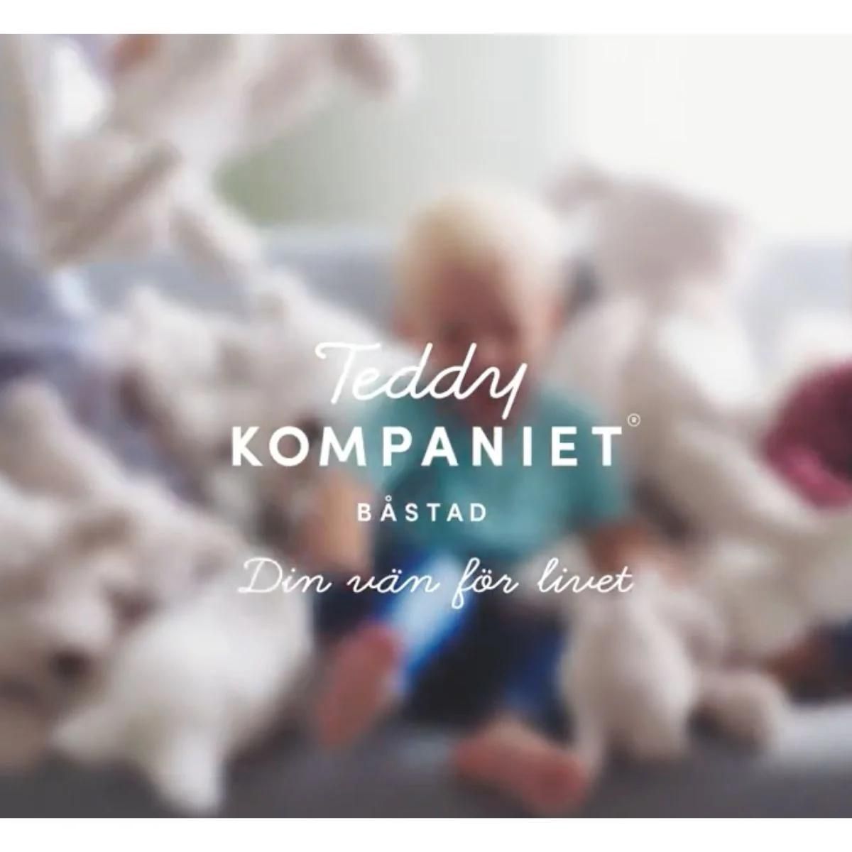 Teddykompaniet Grey Llama Security Blanket Toy, Soft Plush