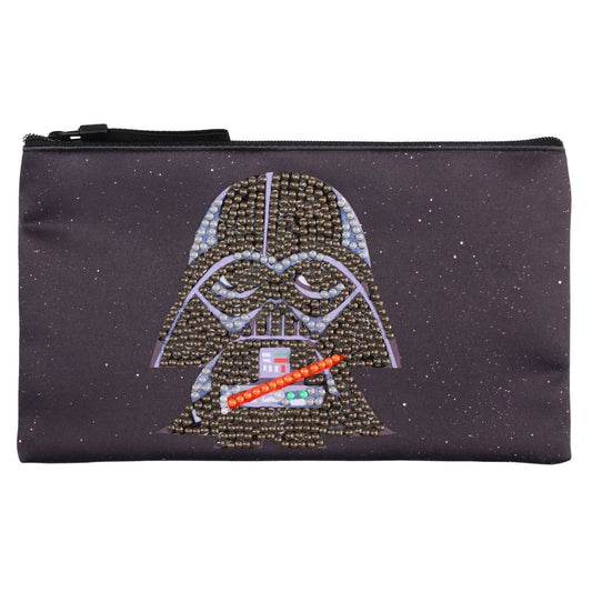 DIAMOND DOTZ Diamond Painting 7" Zipper Pouch Activity Kit, Star Wars Darth Vader