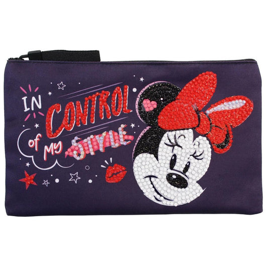 DIAMOND DOTZ Diamond Painting 7" Zipper Pouch Activity Kit, Disney Minnie Mouse