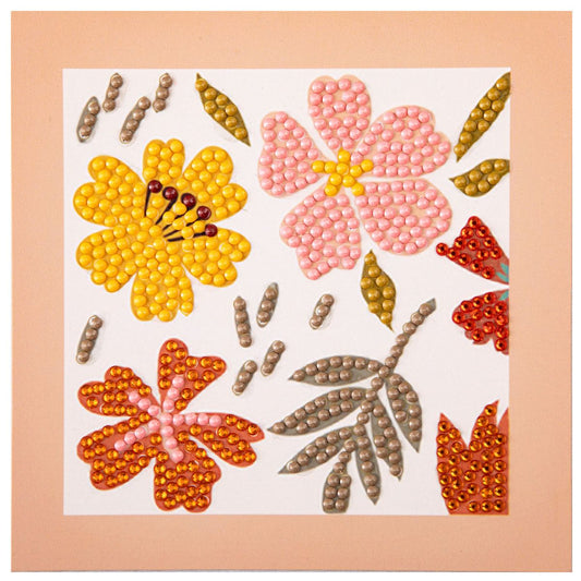 DIAMOND DOTZ Quick DOTZ Festive Floral Flowers Diamond Art Painting Kit 5.1" X 5.1"