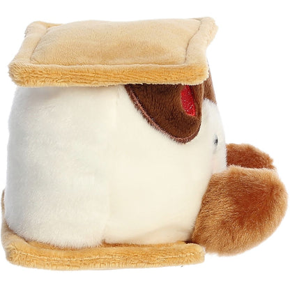 Aurora® Palm Pals™ Fudgey Heart S'more™ 5 Inch Stuffed Animal Toy #1-290 Seasonal