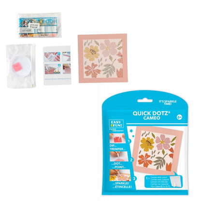 DIAMOND DOTZ Quick DOTZ Festive Floral Flowers Diamond Art Painting Kit 5.1" X 5.1"