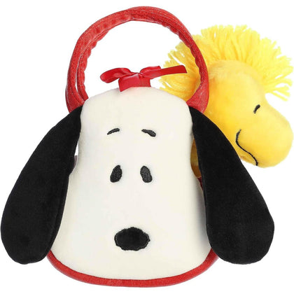 Aurora® Fancy Pals™ Peanuts Snoopy 8 Inch Stuffed Animal Woodstock with Purse Carrier