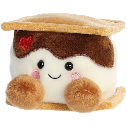 Aurora® Palm Pals™ Fudgey Heart S'more™ 5 Inch Stuffed Animal Toy #1-290 Seasonal
