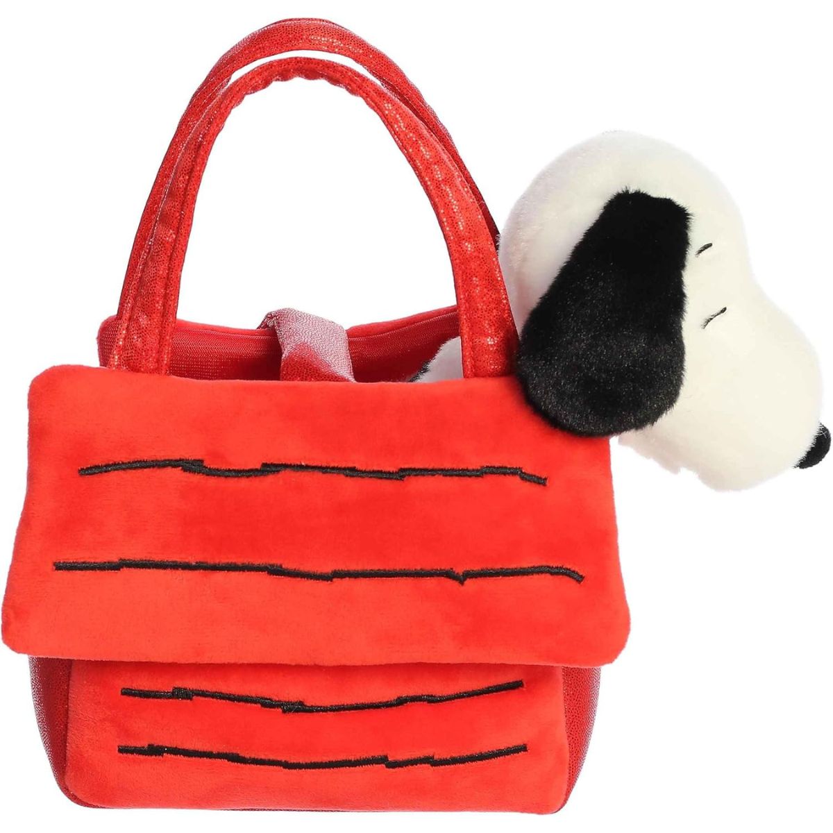 Aurora® Fancy Pals™ Peanuts Snoopy's House 8 Inch Stuffed Animal Snoopy with Purse Carrier