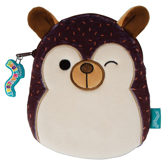 Squishmallows Hans the Hedgehog 8" Inch Zippered Plush Storage Pouch