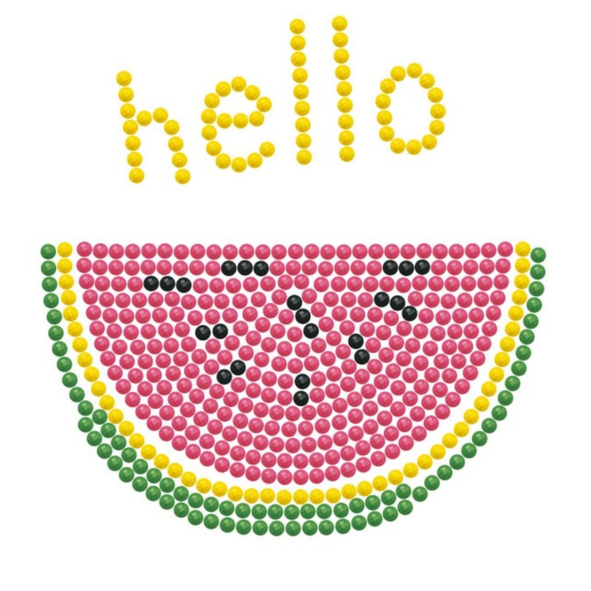 DIAMOND DOTZ Quick DOTZ  Hello Watermelon Diamond Art Painting Kit 5.1" X 5.1"