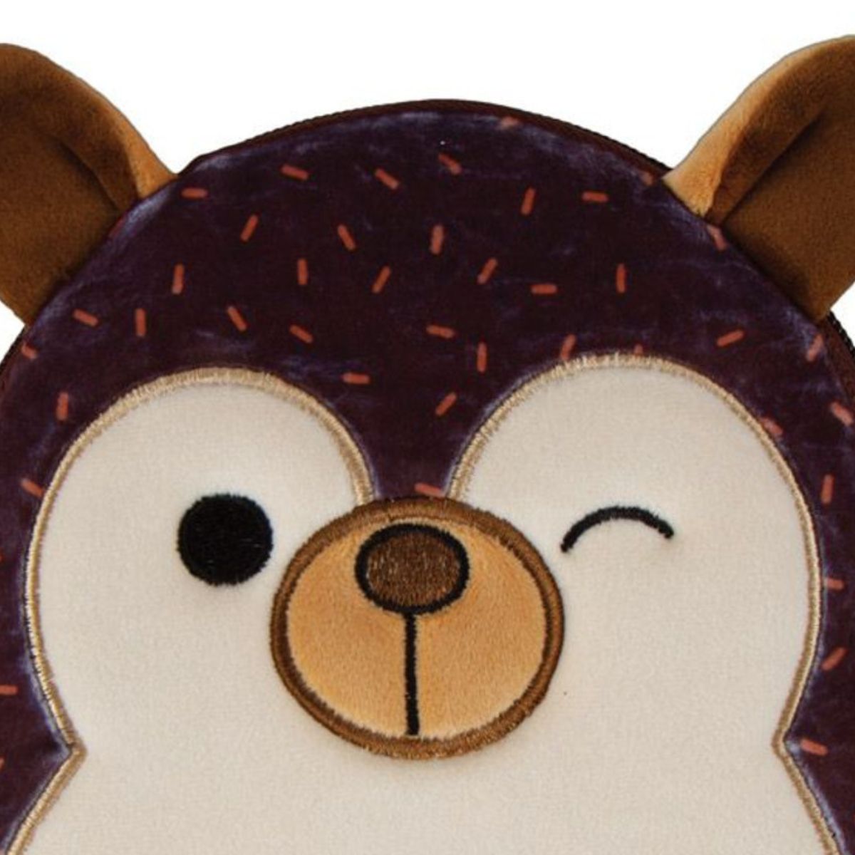 Squishmallows Hans the Hedgehog 8" Inch Zippered Plush Storage Pouch