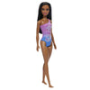 Mattel Beach Barbie, Dark Brown Hair Tropical Print Swimsuit