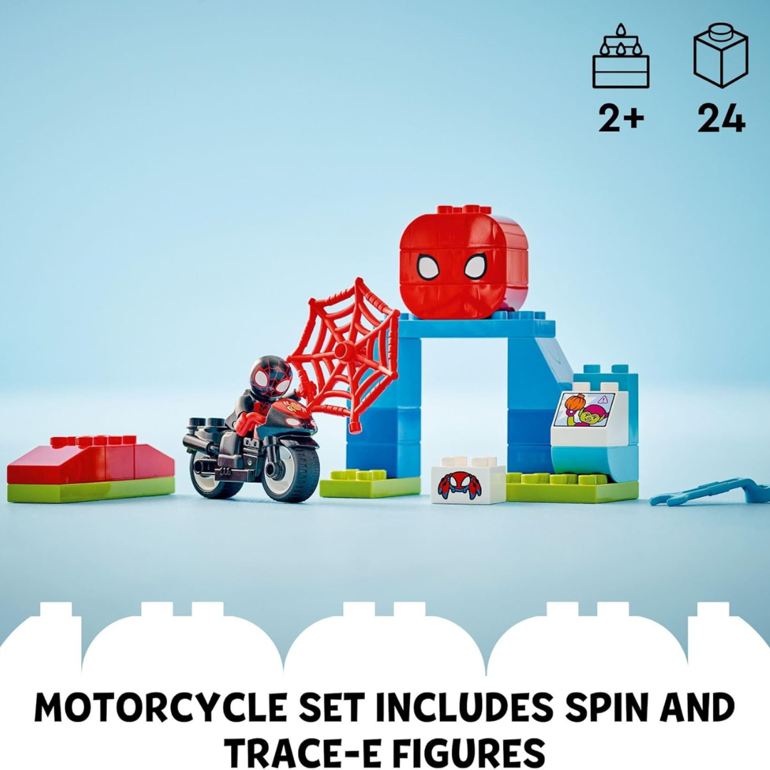 LEGO® DUPLO® Marvel Spin’s Motorcycle Building Kit 10424, 24 Pieces