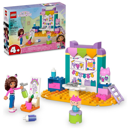 LEGO® Gabby's Dollhouse Crafting with Baby Box 10795 Building Toy, 60 Pieces, 4+ Ages