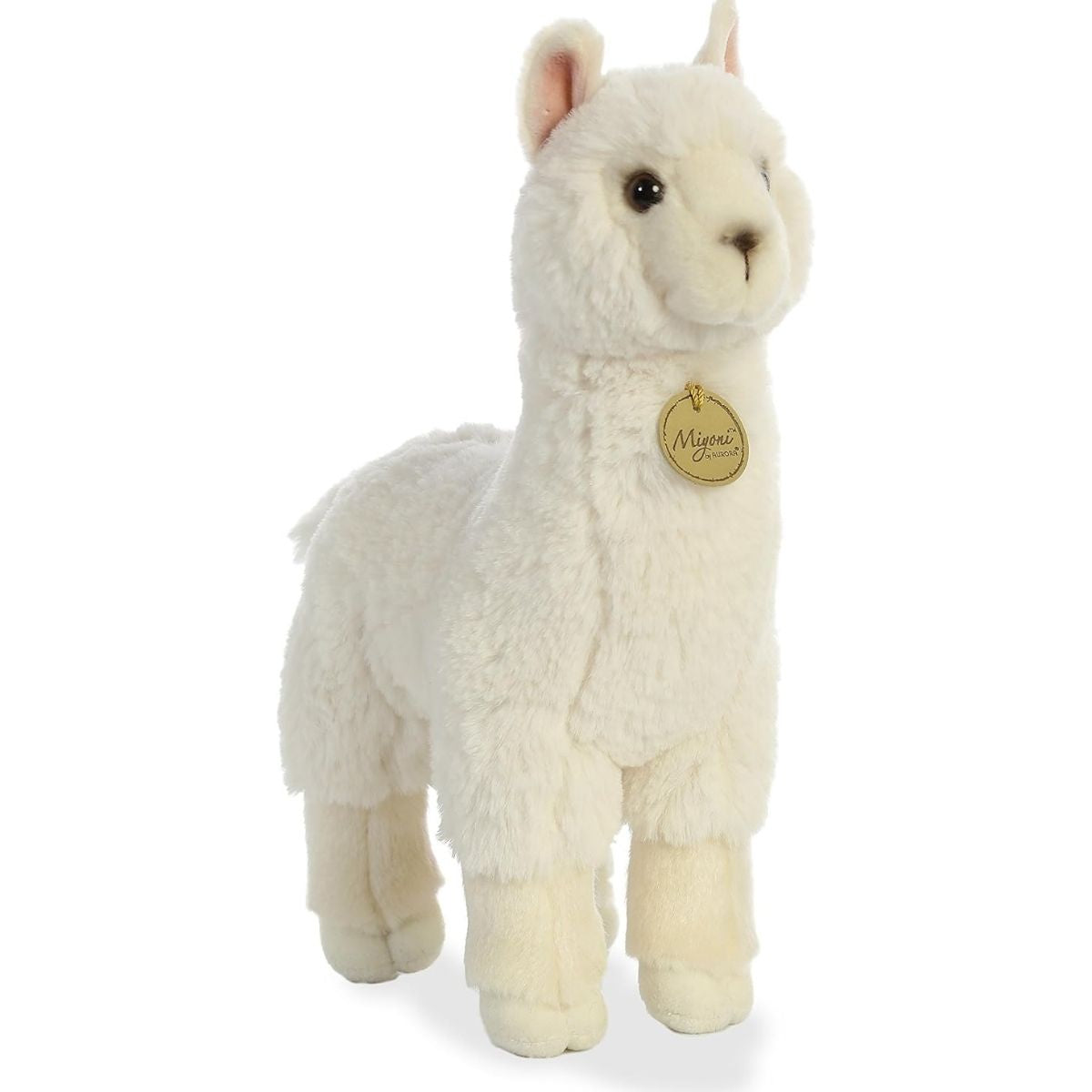 Aurora® Miyoni® White Alpaca 11" Inch Stuffed Animal Toy
