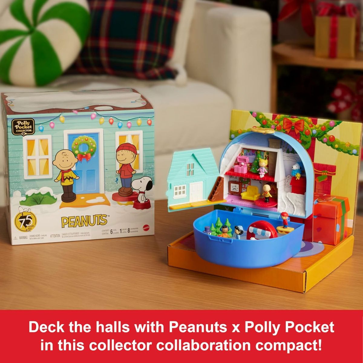 Polly Pocket Peanuts Collector Playset with 7 Character Dolls & Accessories