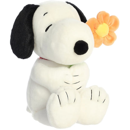 Aurora® Peanuts Snoopy with a Flower™ 11 Inch Stuffed Animal Toy