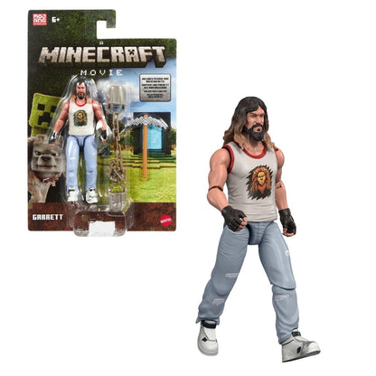 Mattel A Minecraft Movie 4" Inch Garrett Action Figure & Accessories
