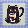 DIAMOND DOTZ Quick DOTZ Coffee Bean Kitten Black Cat Diamond Art Painting Kit 5.1