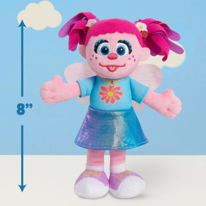 Just Play Sesame Street Friends Abby Cadabby 8 Inch Stuffed Animal Plush Toy, Ages 18 Months+