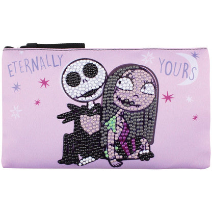 DIAMOND DOTZ Diamond Painting 7" Zipper Pouch Activity Kit, Disney Jack & Sally