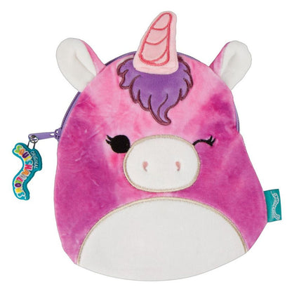 Squishmallows Lola the Unicorn 8" Inch Zippered Plush Storage Pouch