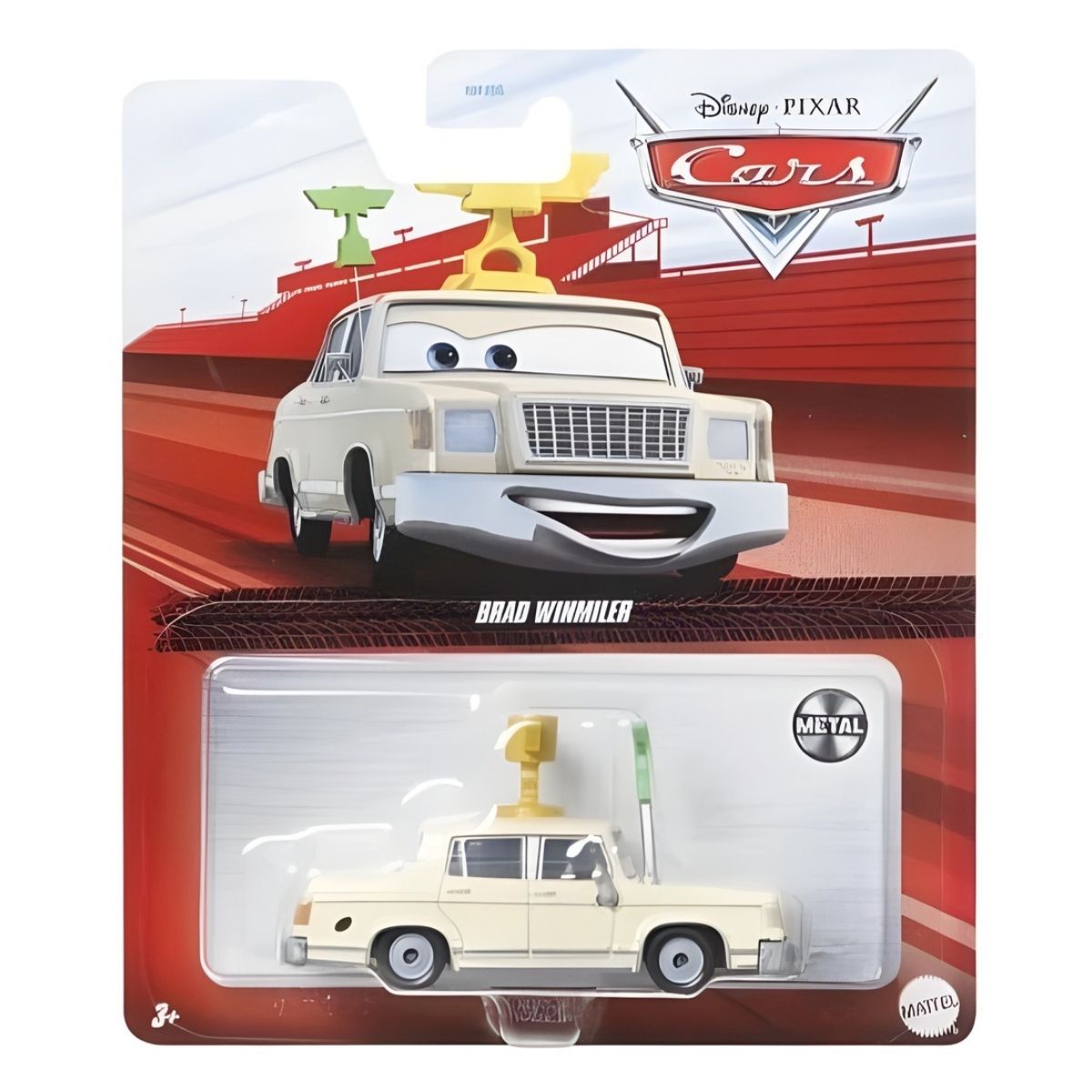 Disney Pixar Cars Character Scale 1:55 Die-Cast Car Vehicle, Brad Winmiler