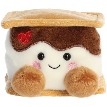 Aurora® Palm Pals™ Fudgey Heart S'more™ 5 Inch Stuffed Animal Toy #1-290 Seasonal