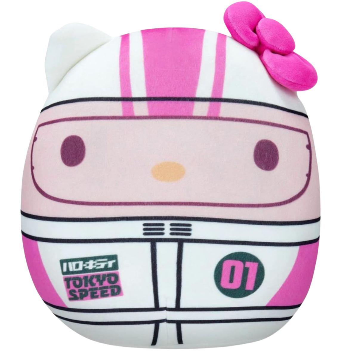 Squishmallows Official Kellytoy 8" Hello Kitty Tokyo Speed Racer Plush Toy
