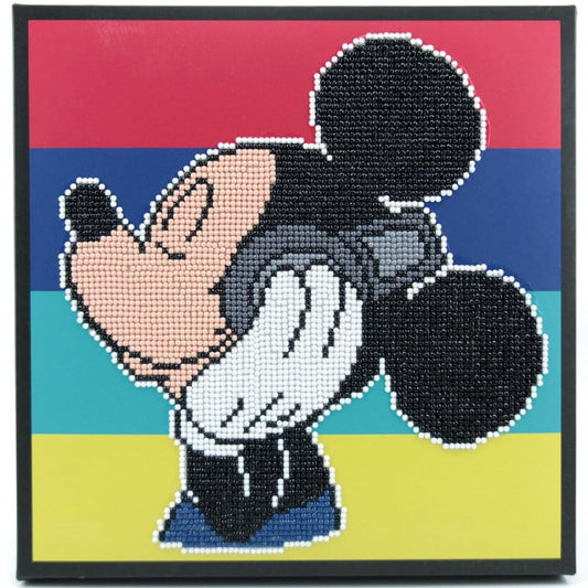 DIAMOND DOTZ, DOTZ Box Disney Mickey Mouse Headphones Diamond Art Painting Kit 11" X 11"