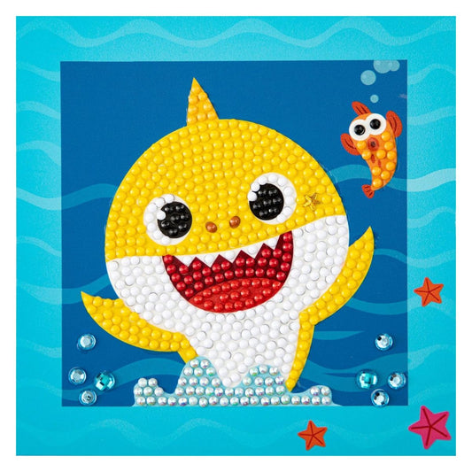 DIAMOND DOTZ Quick DOTZ Baby Shark #1 Diamond Art Painting Kit 5.1" X 5.1"
