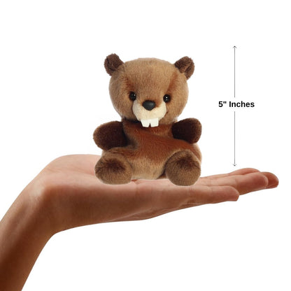 Aurora® Palm Pals™ Chewy Beaver™ 5 Inch Stuffed Animal Toy #1-266 Forest