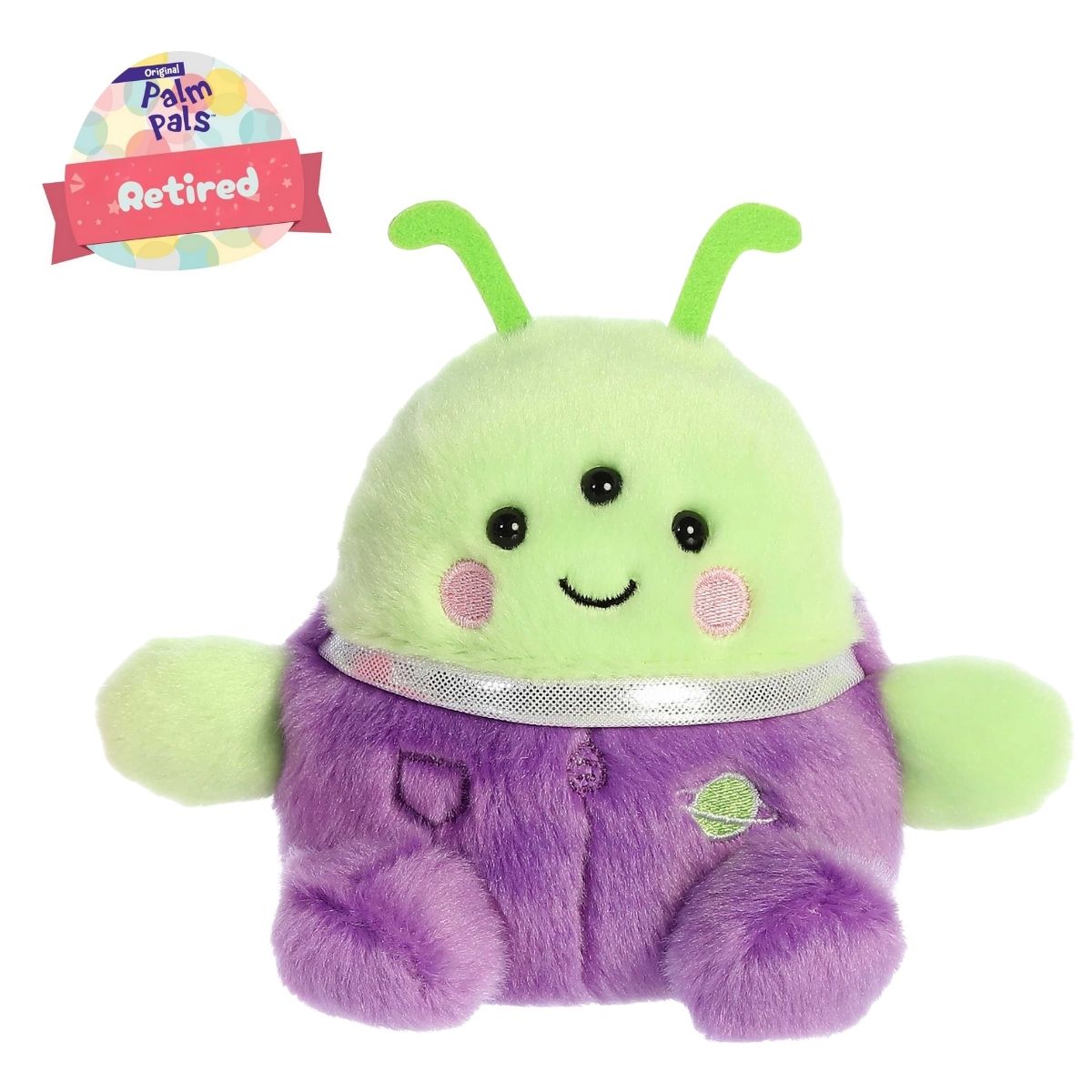 Aurora® Palm Pals™ Zorg Green Alien™ 5 Inch Stuffed Animal Toy #1-215 Galactic