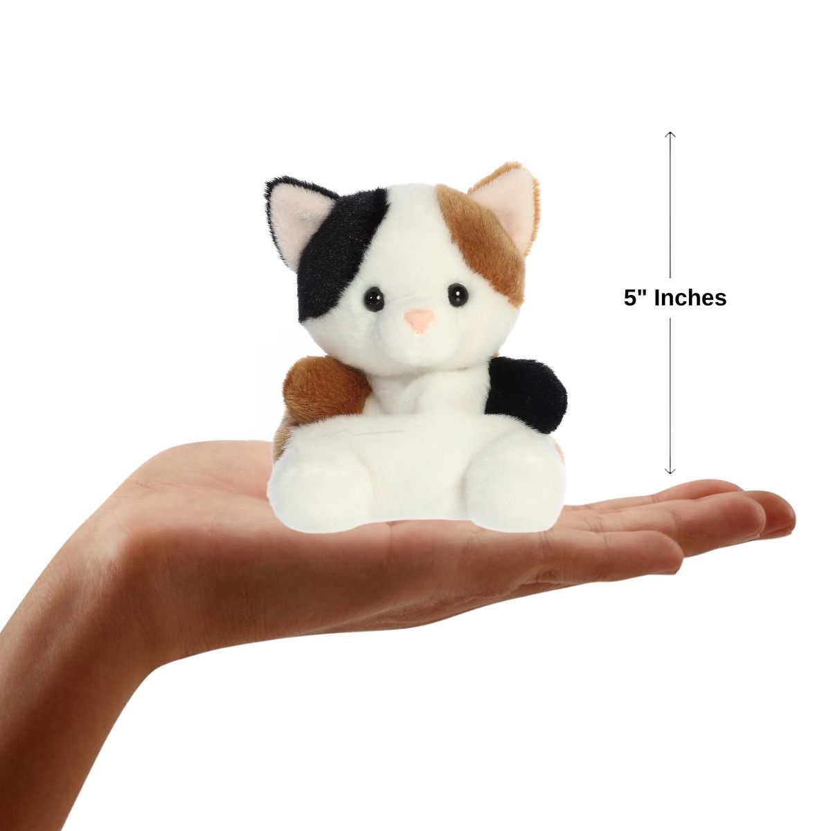 Aurora® Palm Pals™ Peebs Calico Cat™ 5 Inch Stuffed Animal Toy #1-250 Pet