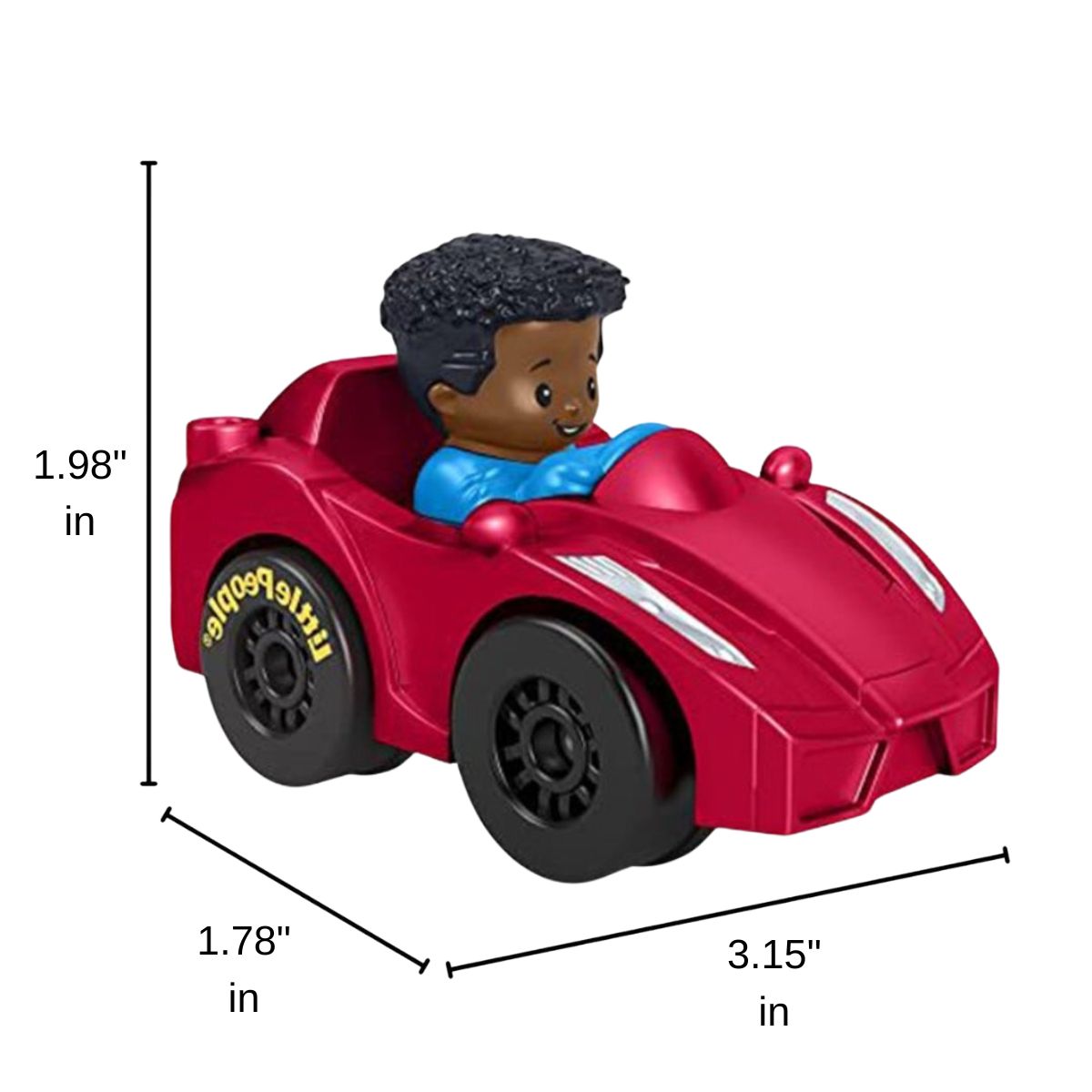 Fisher-Price Little People Wheelies Red Sports Car