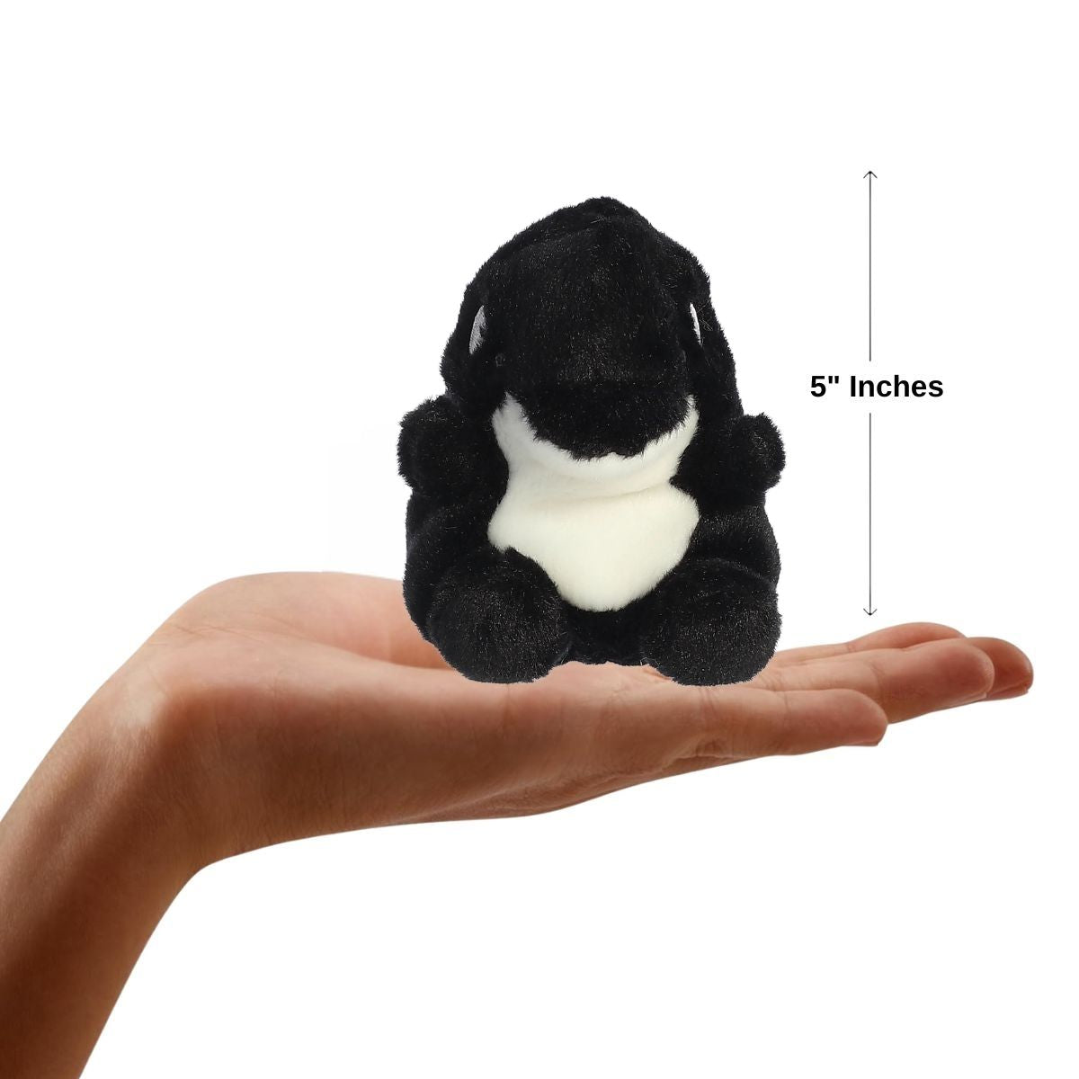 Aurora® Palm Pals™ Juneau Orca™ 5 Inch Stuffed Animal Toy #1-111 Aquatic
