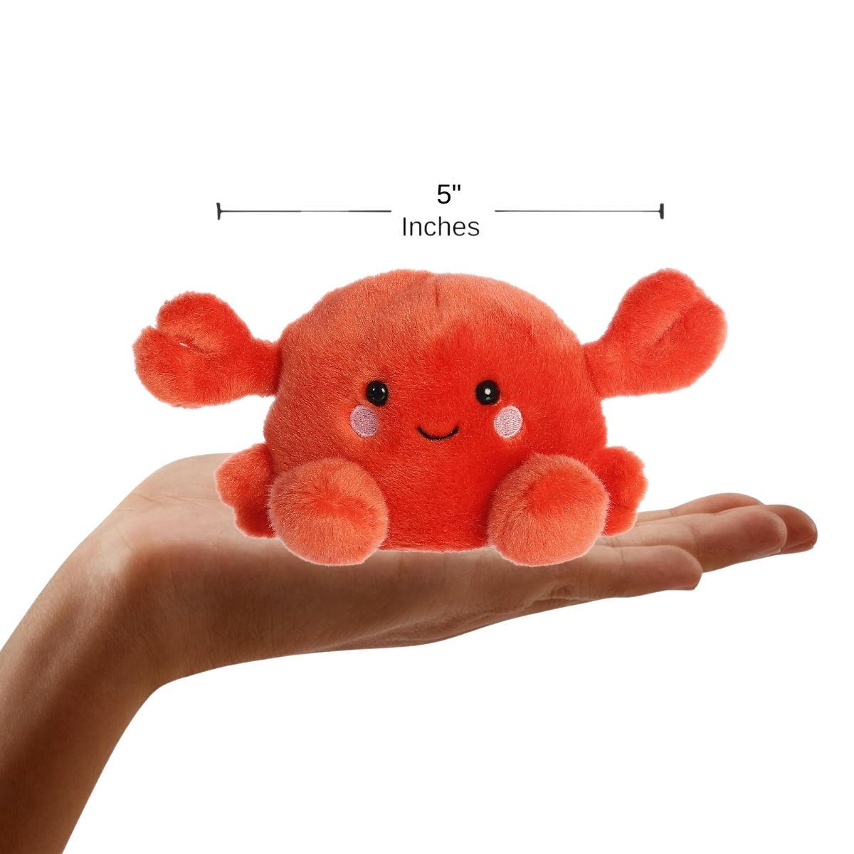 Aurora® Palm Pals™ Snippy Crab™ 5 Inch Stuffed Animal Toy #1-077 Aquatic
