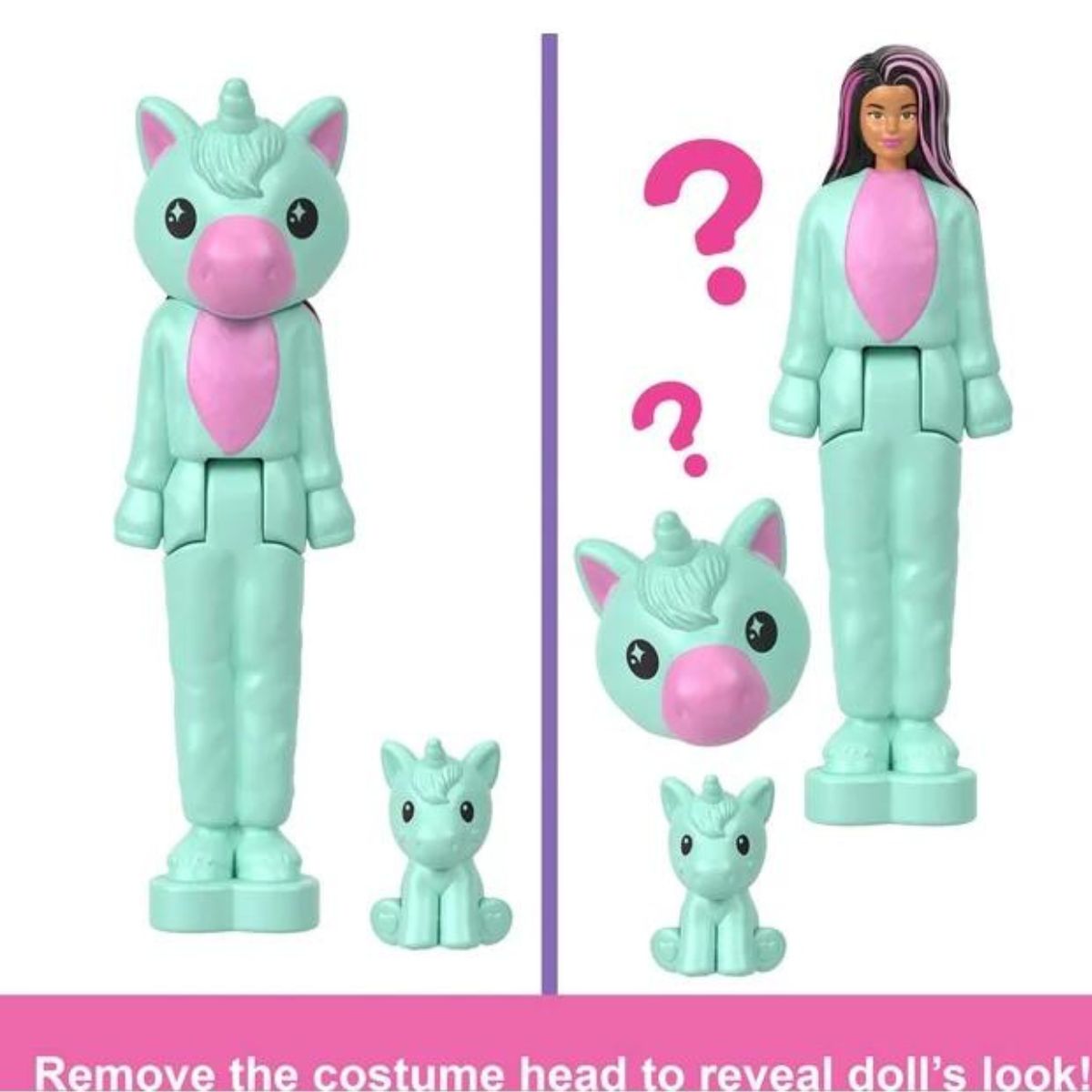 Mini BarbieLand Cutie Reveal 1.5" Inch Mystery Doll, 1 Doll (Styles May Vary)