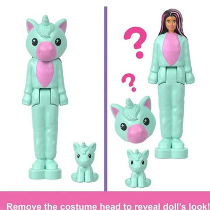 Mini BarbieLand Cutie Reveal 1.5" Inch Mystery Doll, 1 Doll (Styles May Vary)
