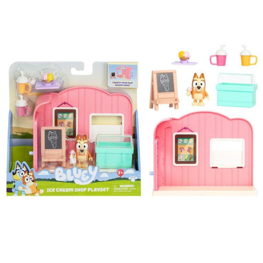 Bluey Mini Playset Ice Cream Shop, with Bingo & Accessories
