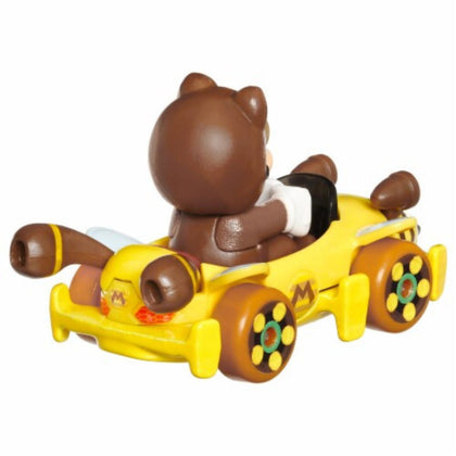 Mattel Hot Wheels Super Mario Kart Tanooki with Bumble V Diecast Vehicle Car, Scale 1:64