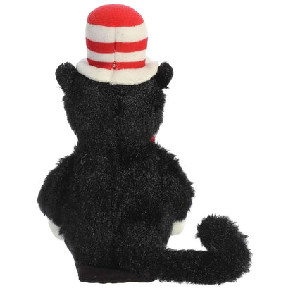 Rear view thumbnail showing the black plush back and striped hat of Mini Cat in the Hat plush.
