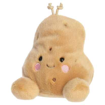 Three-quarter view thumbnail of Spudrick Potato plush sitting with cord sprouts visible.