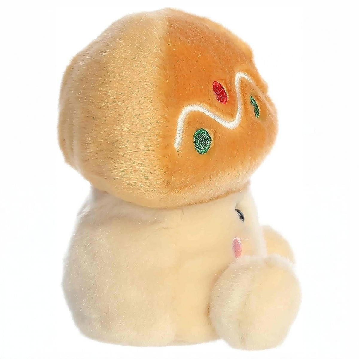 Side profile view thumbnail of Ginger Cookie Mushroom 5-inch plush toy.