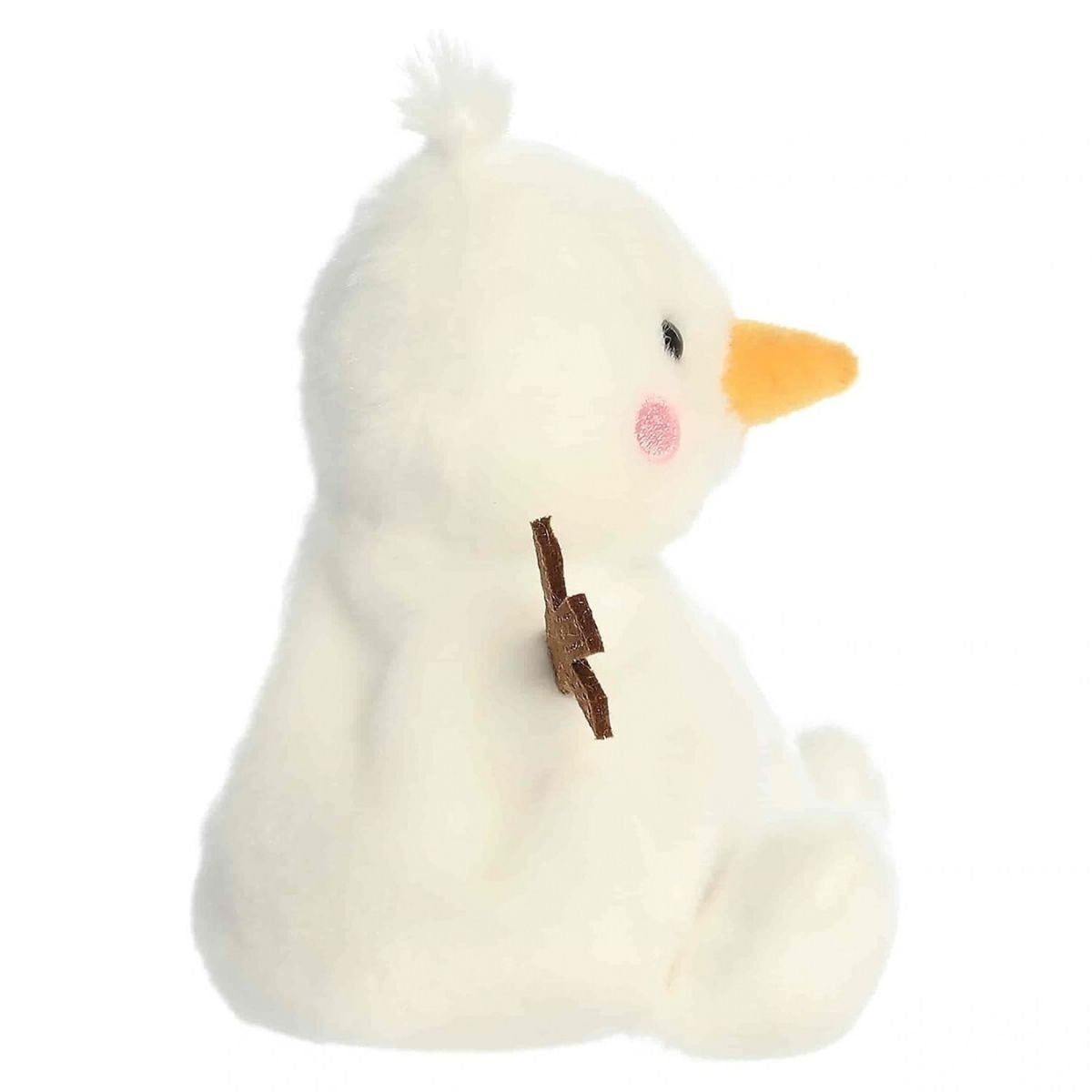 Side profile view thumbnail of Twig Snowman 5-inch plush toy.