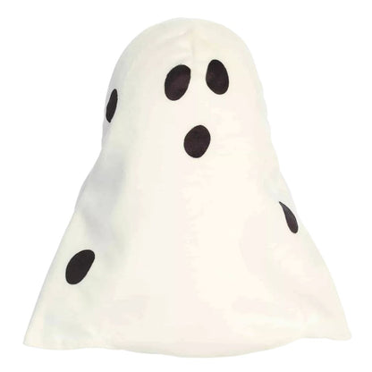 Rear view thumbnail showing black cutout hole details on the back of Charlie Brown's ghost sheet costume.