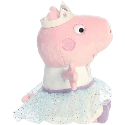 Side profile thumbnail of the sitting Princess Peppa Pig stuffed toy.