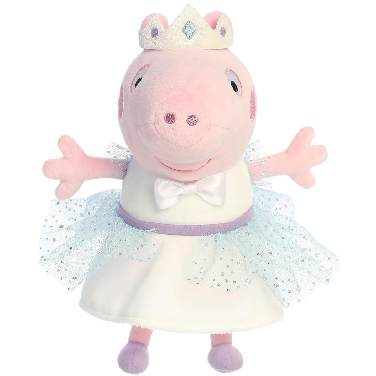 Full front standing view thumbnail of the Princess Peppa Pig plush toy.