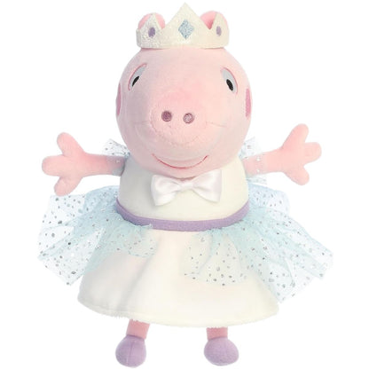 Full front standing view thumbnail of the Princess Peppa Pig plush toy.