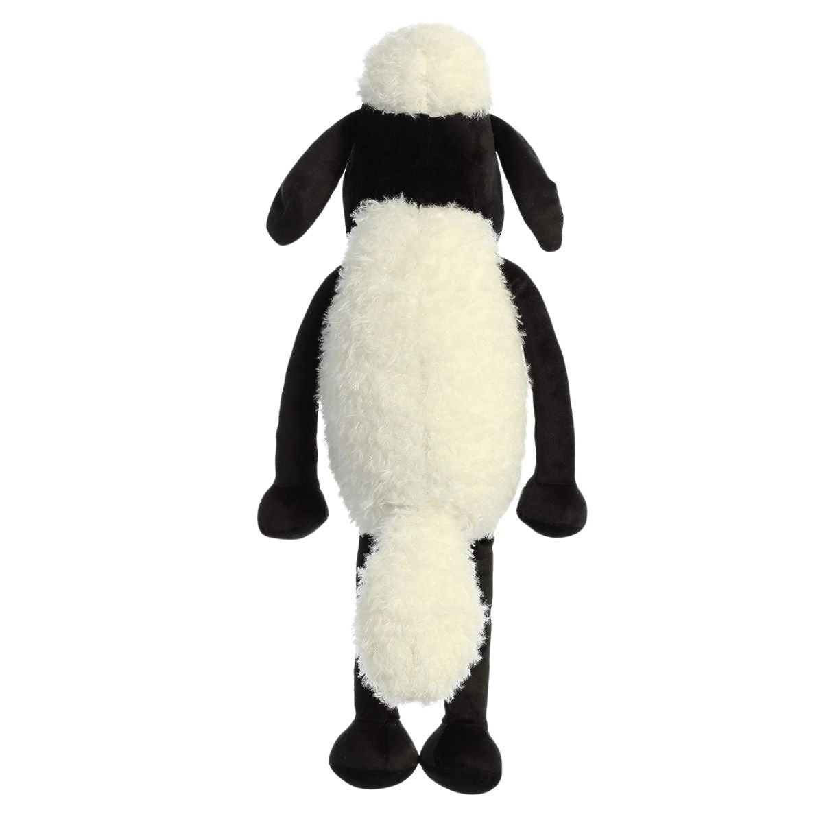 Rear view thumbnail displaying the standing back and white tail of Shaun the Sheep.